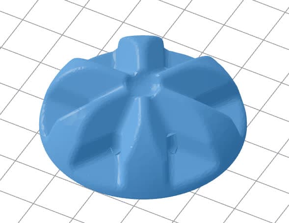 Form Cure L V2 turntable coupler model in PreForm