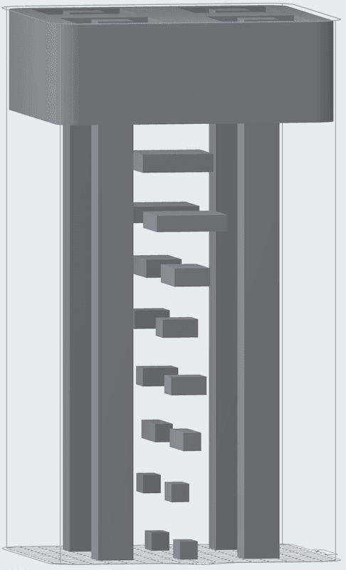 在 Fuse 1+ 30W 打印机上使用 TPU 90A Powder 打印时,模型可能会出现热条纹