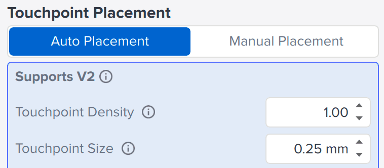 Supports V2 的接触点放置参数