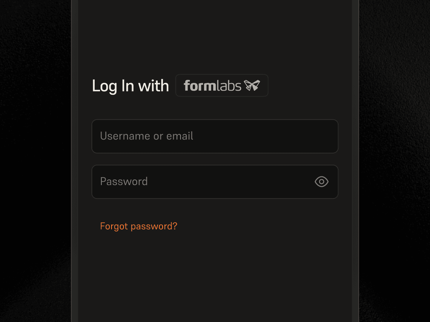 登录 Form Mobile 应用