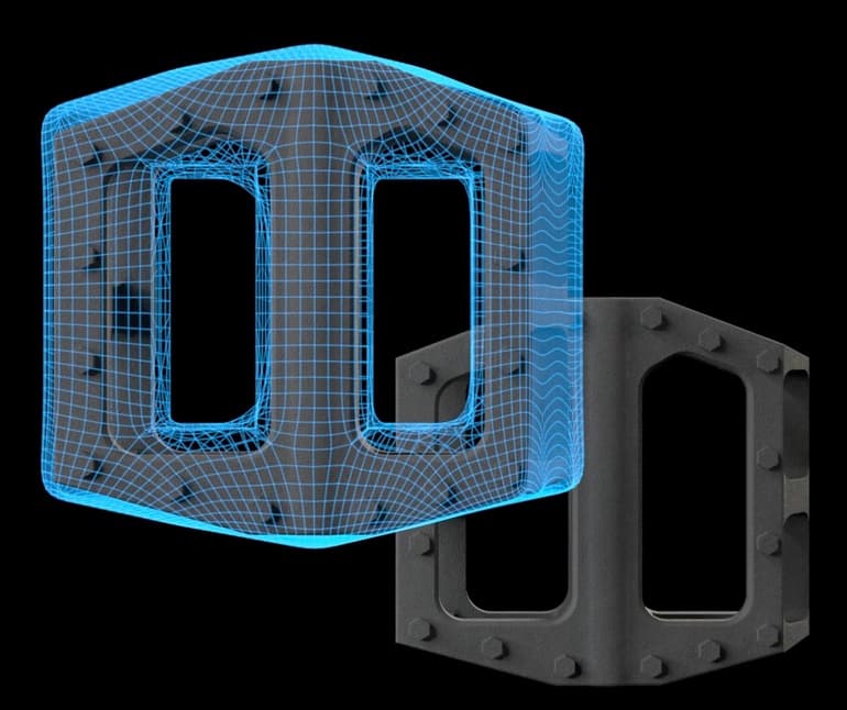 打印部件周围的 Surface Armor 展示