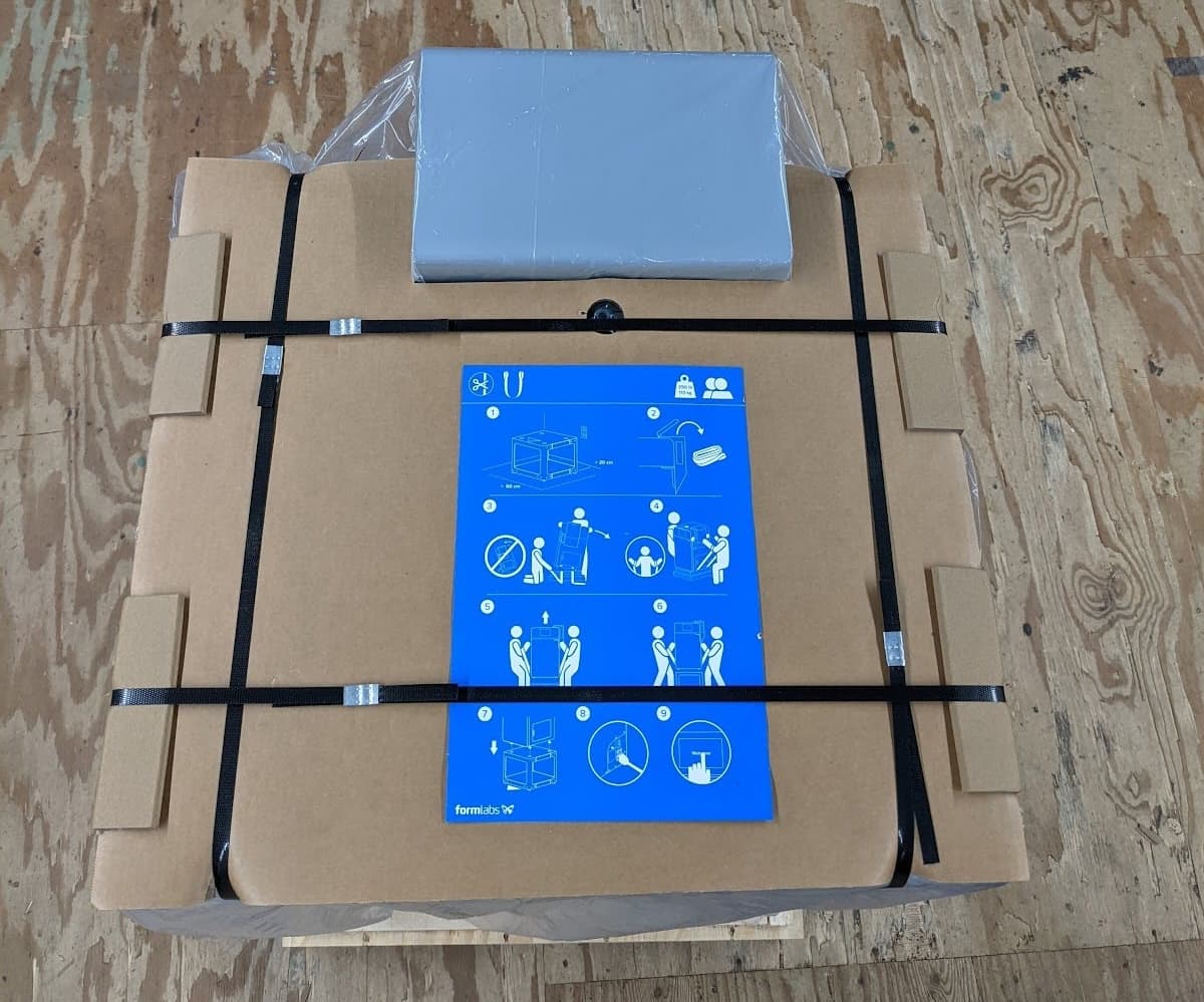 Fuse 1 代打印机包装上的边缘保护器