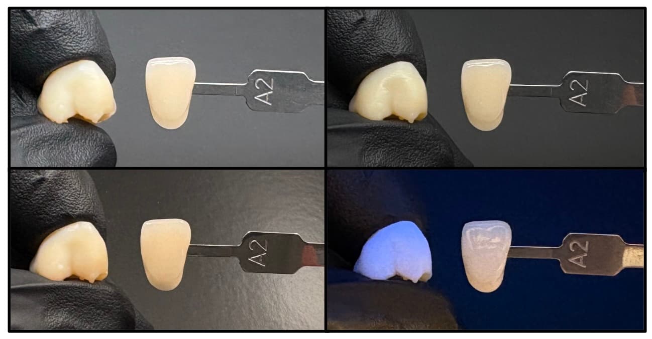 共色异谱现象和照明光源对 Premium Teeth Resin 颜色的影响
