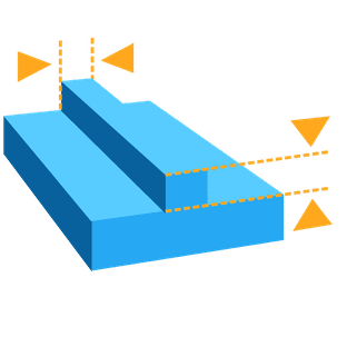 Minimum embossed detail diagram