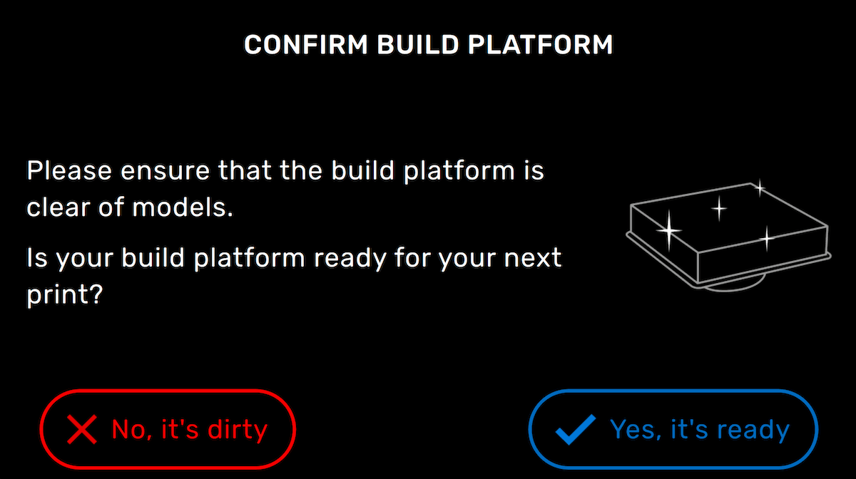 显示 Confirm Build Platform(确认构建平台)界面的 Form 3