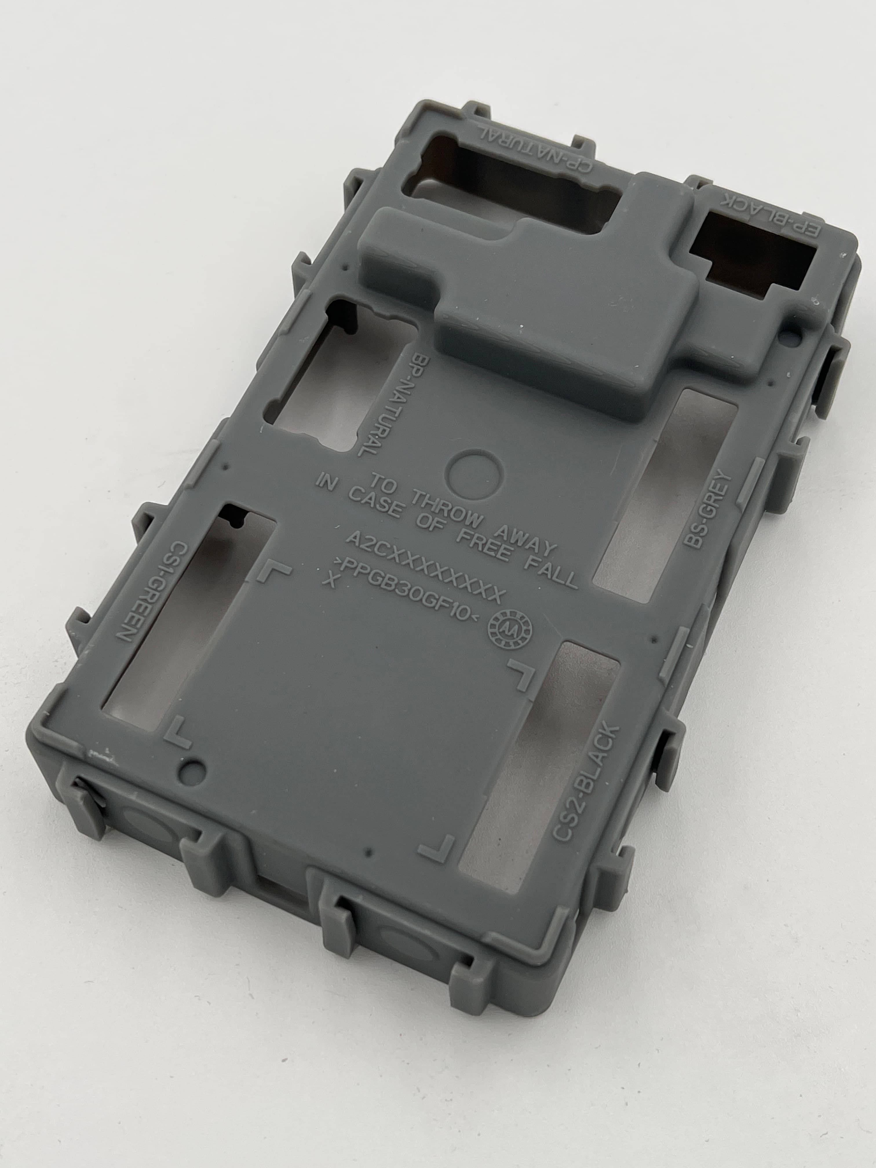 最终的灰色 3D 打印测试部件