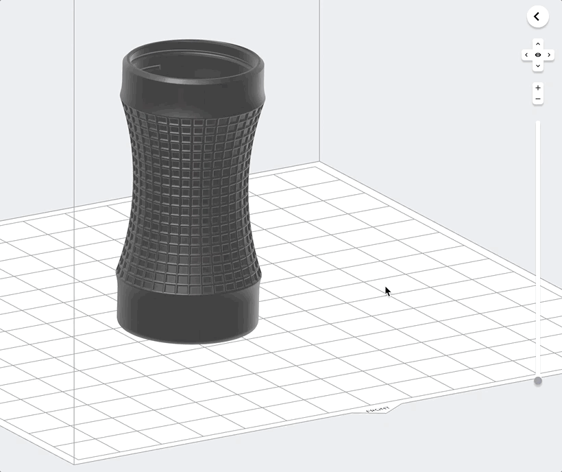 用指针单击扩展箭头,打开 Job Info(任务信息)侧栏。用指针单击 Show Cups(显示杯状结构)切换钮,将其打开。
