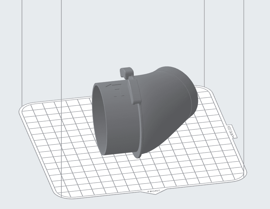 Fuse Blast waste hopper funnel in PreForm