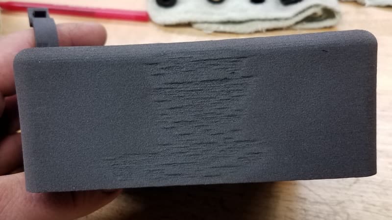 表面光洁度差