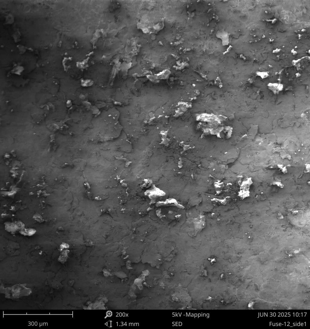 Keyence 扫描下的 Fuse Nylon 12 Powder 表面光洁度