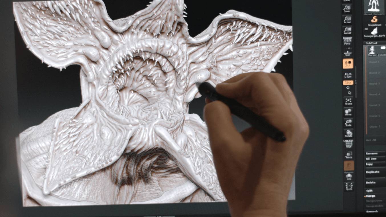Aaron Sims Creative 创建了用于 3D 打印的《怪奇物语》怪兽数字 3D 资产。