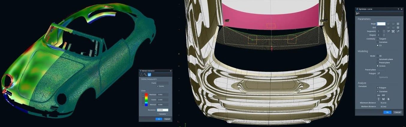 Tebis Reverser 是通过 3D 车辆扫描生成高质量表面模型的可靠解决方案。