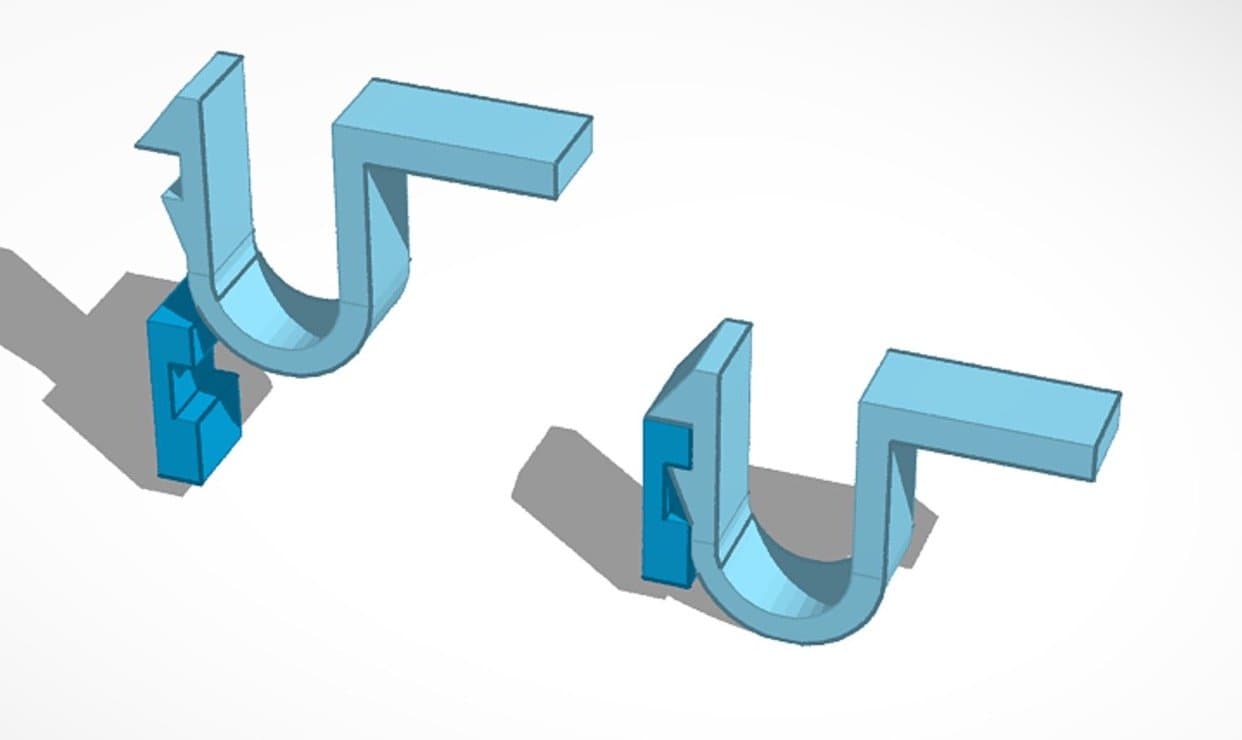 3D 打印的 U 形卡扣连接