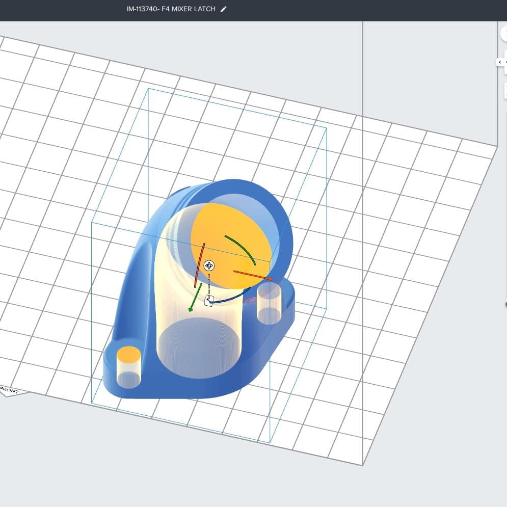 PreForm 中的红色杯状结构
