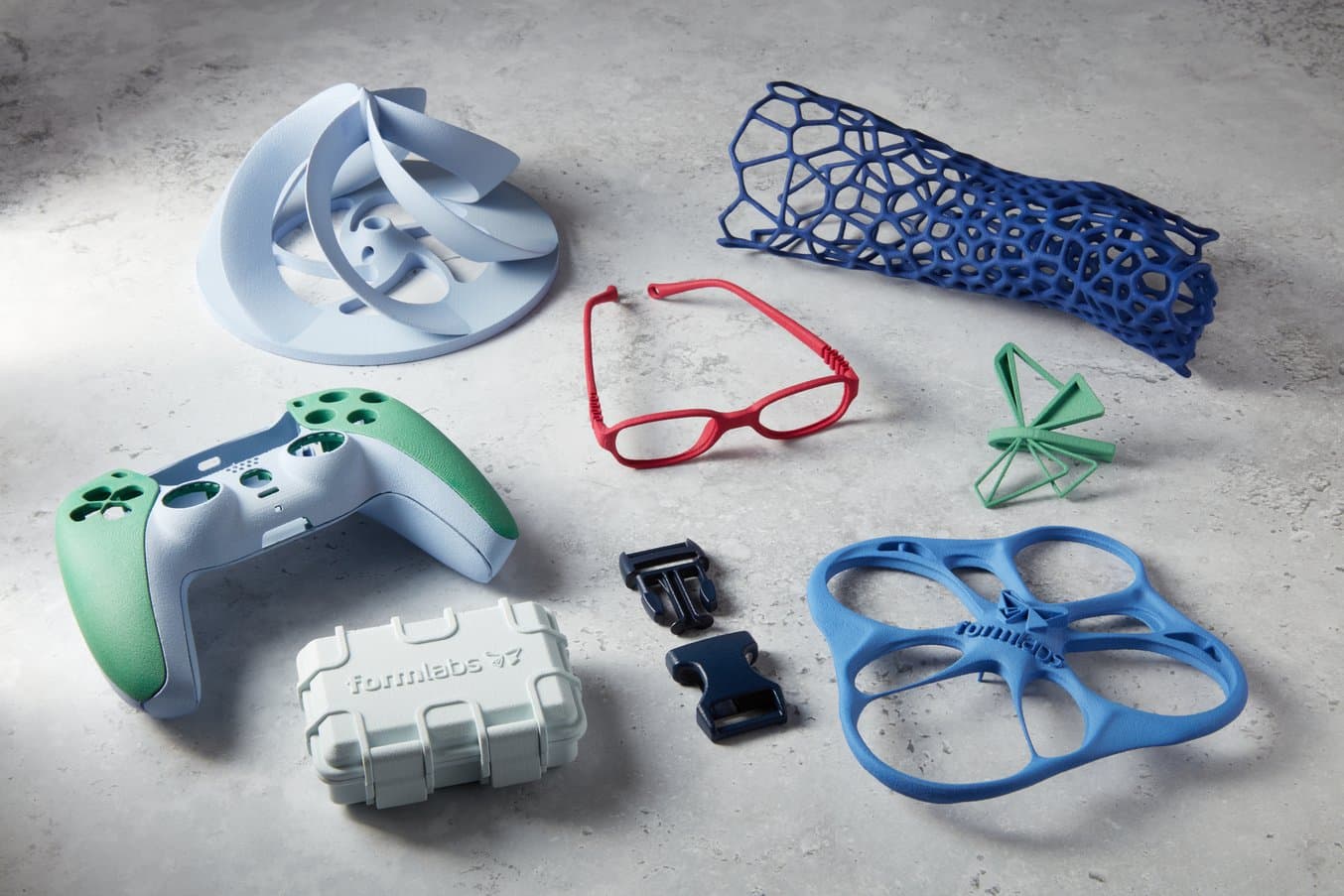 染色的 SLS 3D 打印部件