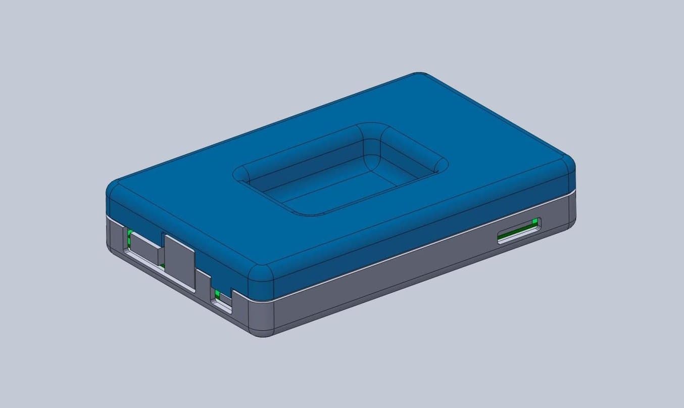 3D 打印卡扣-一般来说,顶部外壳与底部箱体的几何形状呈镜像。