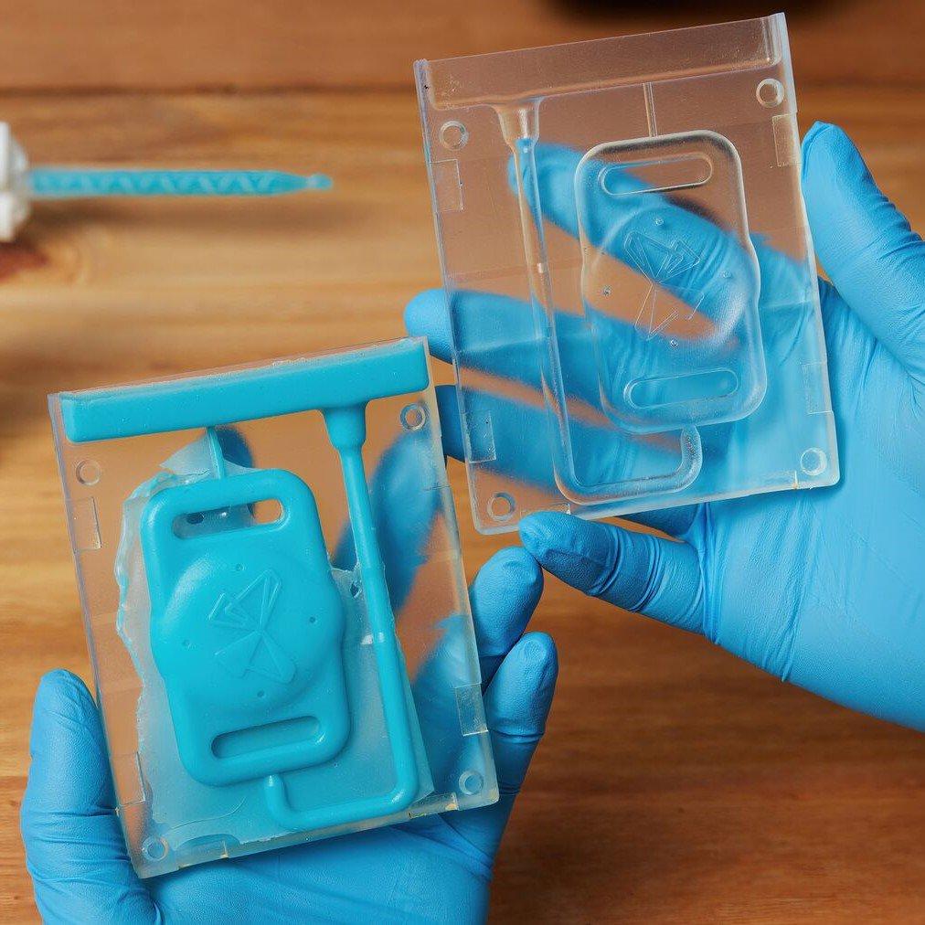 3D 打印的硅胶铸造模具