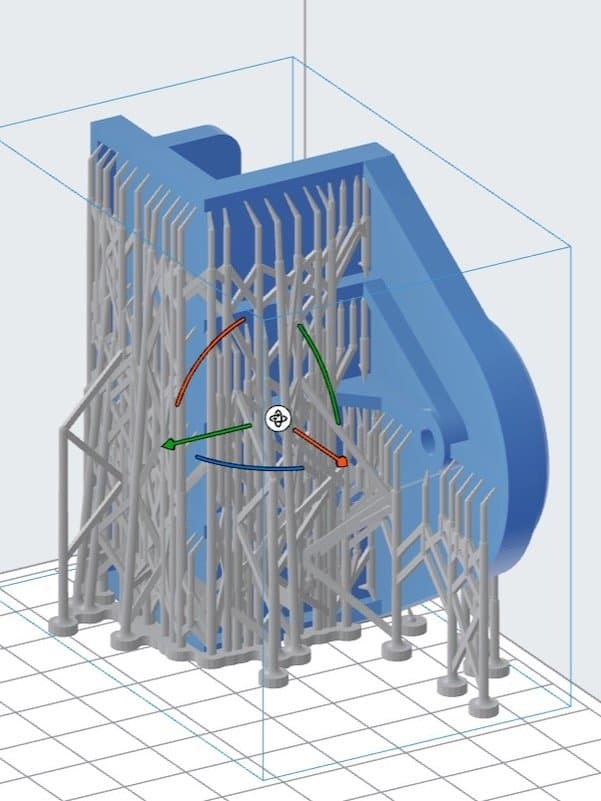 PreForm 中的受支撑部件